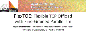 1C-202_FlexTOE Flexible TCP Offload with Fine-Grained Parallelism