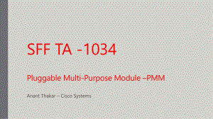 Special Presentation 7：SNIA SFF-TA-1034