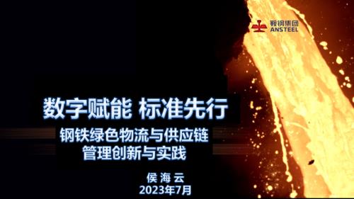 侯海云-数字赋能 标准先行 钢铁绿色物流与供应链管理创新与实践
