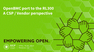 OpenBMC port to RL300 a CSP - vendor perspective