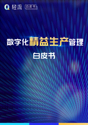 轻流：数字化精益生产管理白皮书（40页）