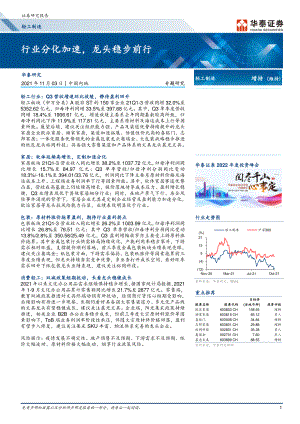 轻工制造行业：行业分化加速龙头稳步前行-211103（21页）