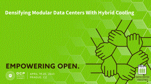 Densifying Modular Data Centers With Hybrid Cooling