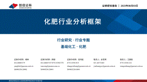 化肥行业分析框架-230803（64页）