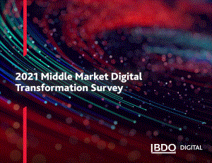 BDO：2021年中端市场数字化转型调查报告（英文版）（16页）