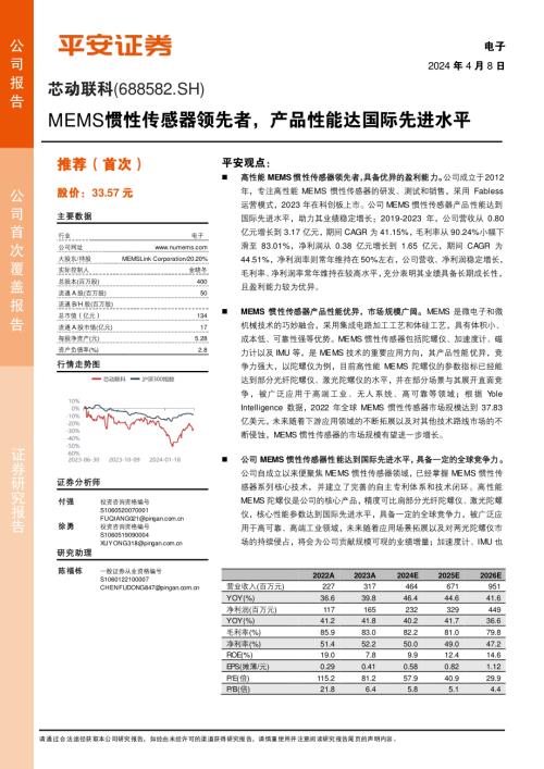 芯动联科-公司研究报告-MEMS惯性传感器领先者产品性能达国际先进水平-240408（24页）