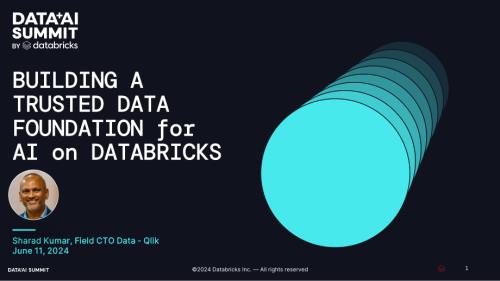 赞助商：Qlik-在 Databricks 上为 AI 构建可信数据基础