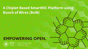 A Chiplet based SmartNIC Platform using Bunch-of-Wires