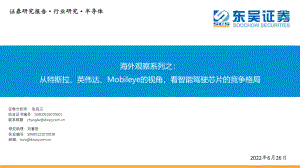 半导体行业海外观察报告: 从特斯拉、英伟达、Mobileye的视角看智能驾驶芯片的竞争格局-220626(33页)