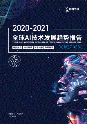 机器之心：2020-2021全球AI技术发展趋势报告（92页）