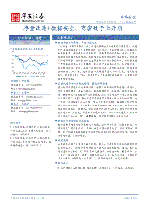 网络安全行业深度：存量改造+数据安全商密处于上升期-230120（42页）