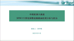 中俄能源大通道—500kV兴黑线频繁故障跳闸机理分析与防治