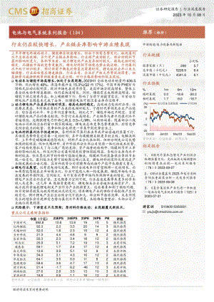 电力设备及新能源行业电池与电气系统系列报告（104）：行业仍在较快增长产业链去库影响中游业绩表现-231008（34页）