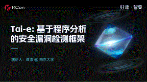 Tai-e- 基于程序分析的安全漏洞检测框架