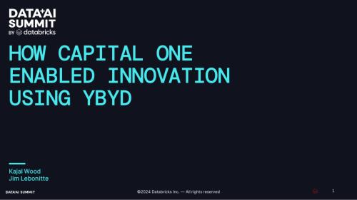CAPITAL ONE 如何利用 YBYD 实现创新(“您构建您的数据”)
