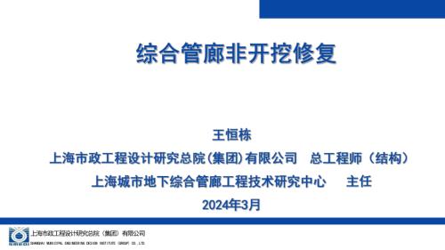 7-王恒栋-综合管廊非开挖修复