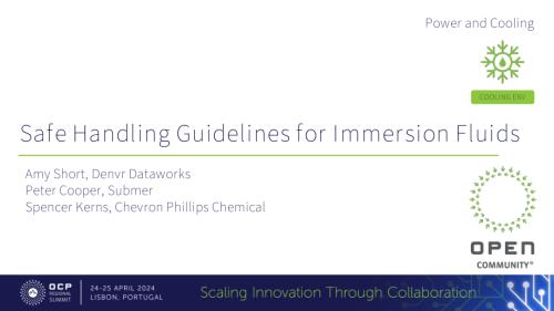 Safe Handling Guidelines for Immersion Fluids
