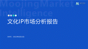 魔镜市场情报：2022文化IP市场分析报告（44页）
