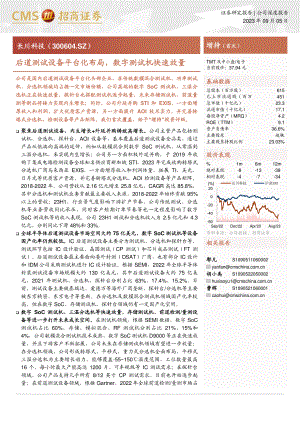 长川科技-公司研究报告-后道测试设备平台化布局数字测试机快速放量-230905（28页）