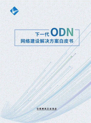 中国通信企业协会：下一代ODN网络建设解决方案白皮书（2022）（46页）