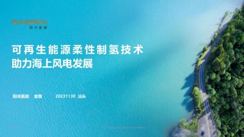 8可再生能源柔性制氢技术助力海上风电发展20231130