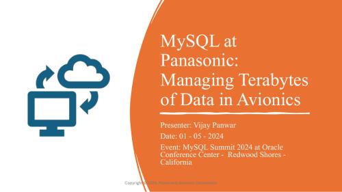 MySQL之于松下公司：管理航空电子设备中的 TB 级数据