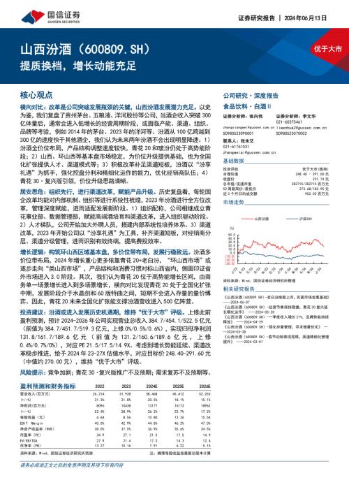 山西汾酒-公司研究报告-提质换档增长动能充足-240613（43页）