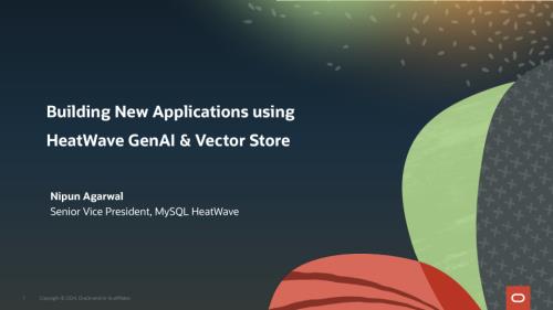 利用 HeatWave GenAI 和 Vector Store 构建新应用程序