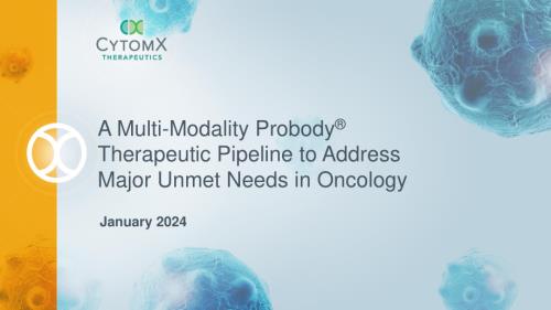 CytomX Therapeutics-JPM-202401