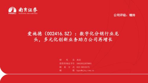 爱施德-公司研究报告-数字化分销行业龙头多元化创新业务助力公司再增长-240704（16页）