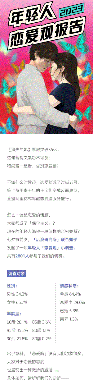 后浪研究所：2023年轻人恋爱观报告（8页）