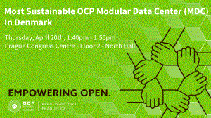 Most Sustainable OCP Modular Data Center (MDC) in Denmark
