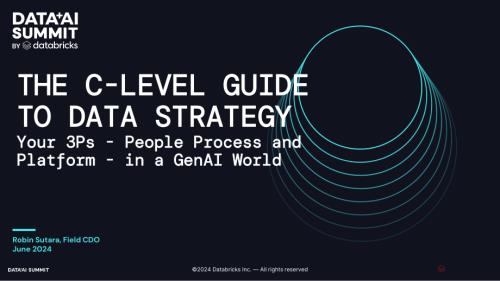 GenAI 世界中通过 3P（人员流程和平台）实现数据战略成功的 C 级指南