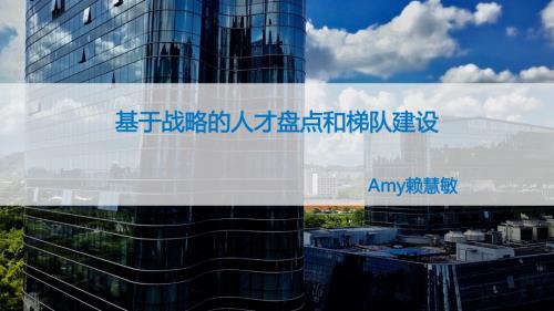 基于战略的人才盘点和梯队建设--MeetHR广州学员版