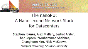 1C-202_The nanoPU A Nanosecond Network Stack for Datacenters.PPTX