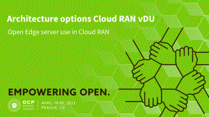 Architecture options Cloud RAN vDU