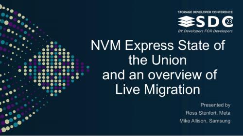 SNIA-SDC23-Stenfort-NVM-Express-State-of-the-Union