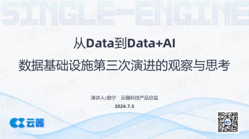 曲宁-从Data 到DataNAI_对外_云器科技_202407