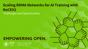 Scaling Remote direct memory access (RDMA) networks for AI Training