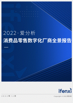 爱分析：2022消费品零售数字化厂商全景报告（61页）