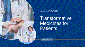 immunocoreIMCR_CorporateDeck_January2023_vFinal