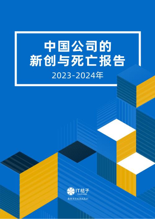 IT桔子：2023-2024中国公司的新创与死亡报告（64页）