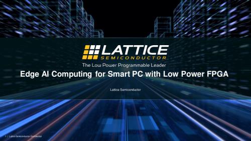 1-12608-Edge 13.45 AI Computing for Smart PC with Low Power FPGA