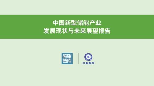 01-《中国新型储能产业发展现状与未来展望》-《瞭望》周刊