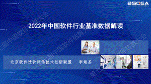 2022年中国软件行业基准数据解读-李培圣