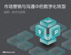 Meltwater：市场营销数字化转型的趋势和实例（34页）