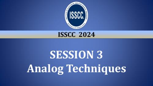 SESSION 3 - Analog Techniques