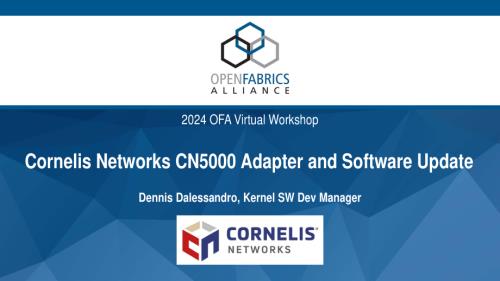会议9_Cornelis Networks CN5000 适配器和软件更新