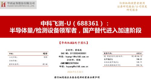 中科飞测-公司研究报告-半导体量、检测设备领军者国产替代进入加速阶段-240520（45页）