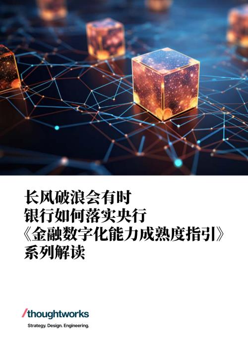 Thoughtworks：长风破浪会有时 银行贯彻落实央行《金融数字化能力成熟度指引》系列解读（2024）（57页）